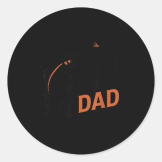 Fly Fishing Reel Cool Dad Trout Fish Fisherman Classic Round Sticker