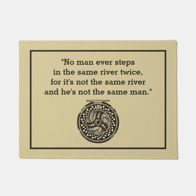 Fly Fishing Reel for Fisherman Angler Doormat (Front)