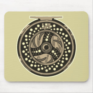 Fly Fishing Reel Mouse Pad