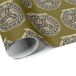 Fly Fishing Reel Unique Fisherman Fisherwoman Wrapping Paper