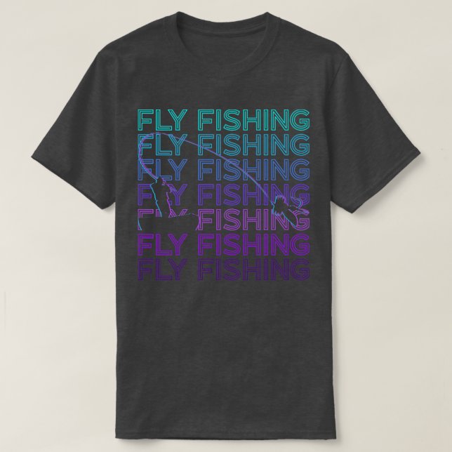 Fly Fishing Retro Gift T-Shirt (Design Front)