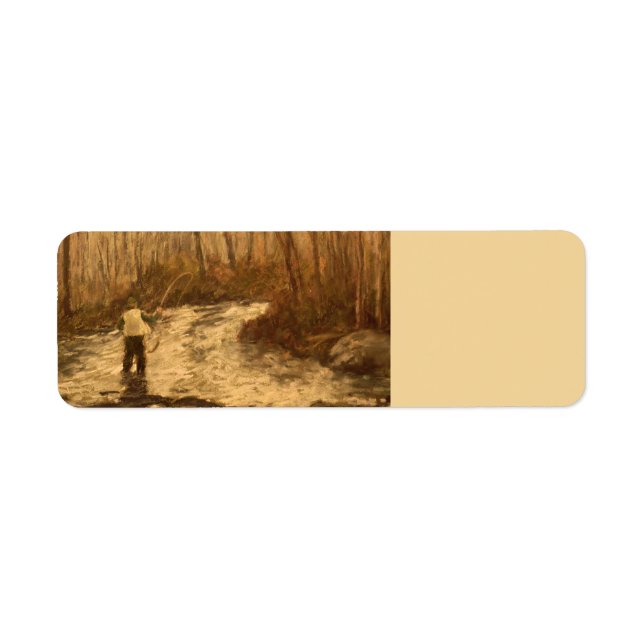 Fly Fishing Return Address Label (Front)