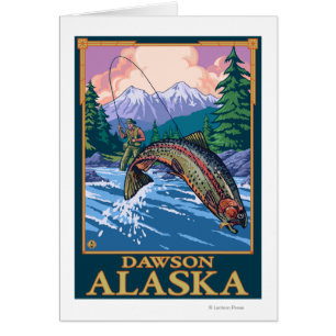Fly Fishing Scene - Dawson, Alaska