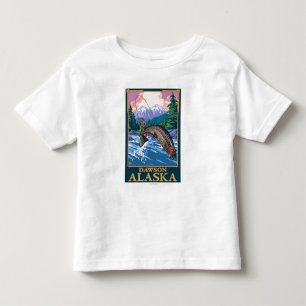 Fly Fishing Scene - Dawson, Alaska Toddler T-Shirt