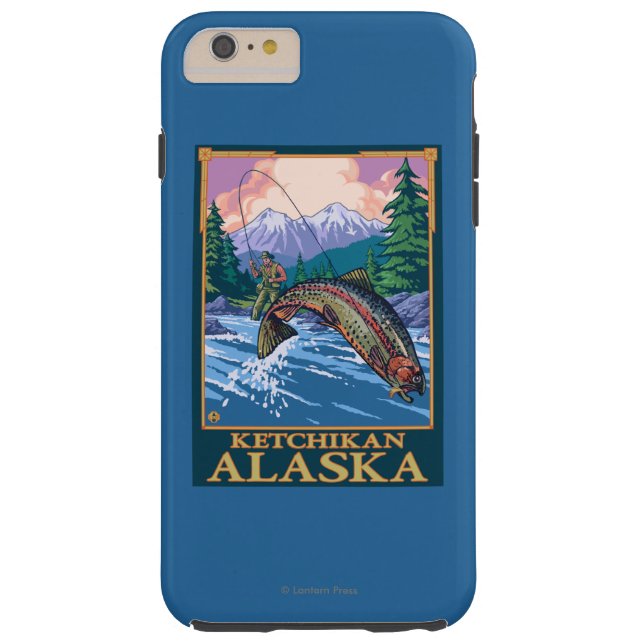 Fly Fishing Scene - Ketchikan, Alaska Case-Mate iPhone Case (Back)