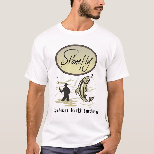Fly Fishing Stonefly Tshirt (Front)