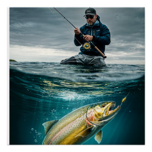 Fly Fishing Success Poster
