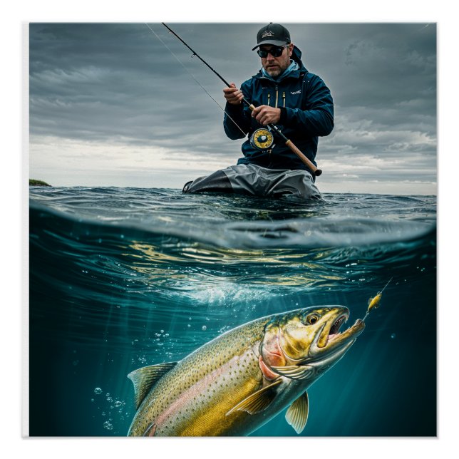 Fly Fishing Success Poster (Front)