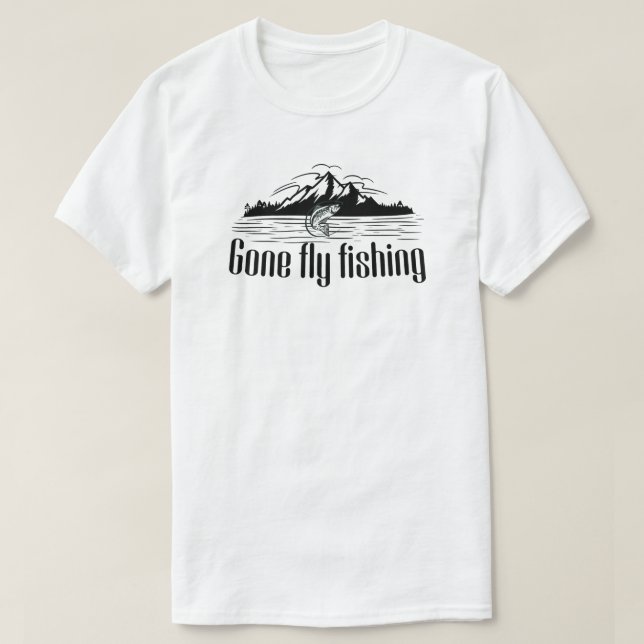 Fly Fishing T-Shirt (Design Front)