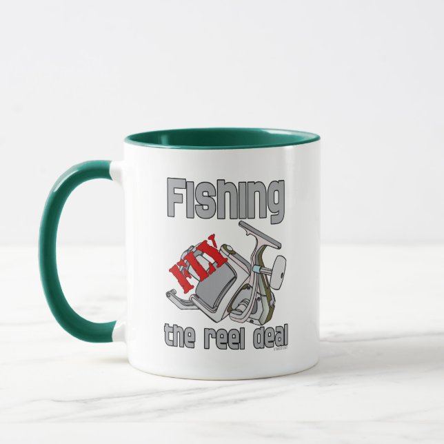 Fly  Fishing The Reel Deal Mug (Left)