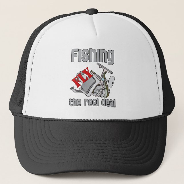 Fly  Fishing The Reel Deal Trucker Hat (Front)