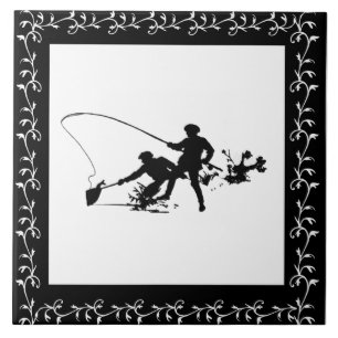 FLY FISHING-TILE CERAMIC TILE