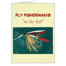 Fly Fishing "to do" list card