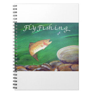 Fly Fishing Trout Salmon / Rainbow Trout Gift Notebook