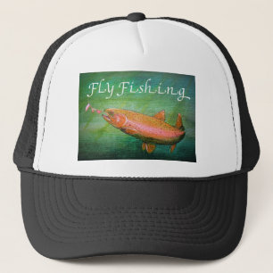 Fly Fishing Trout Salmon / Rainbow Trout Gift Trucker Hat