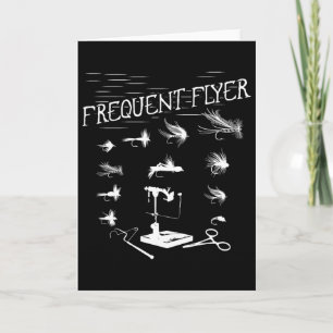 Fly Fishing Tying Fun Fisherman Christmas Fathers  Card