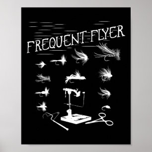 Fly Fishing Tying Fun Fisherman Christmas Fathers Poster