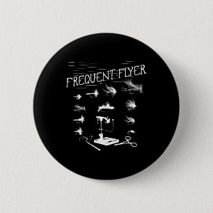 Fly Fishing Tying Funny Fisherman Christmas Father 6 Cm Round Badge