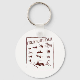 Fly Fishing Tying Funny Fisherman Christmas Father Key Ring