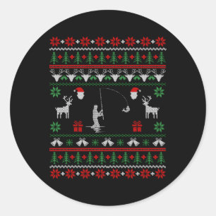 Fly Fishing Ugly For Classic Round Sticker