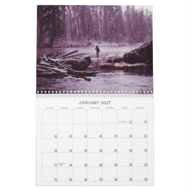 Fly Fising Calendar (Jan 2027)