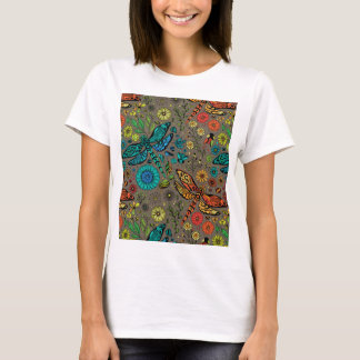 Fly, fly dragonfly on brown T-Shirt