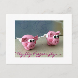 Fly fly Piggies fly..... Postcard
