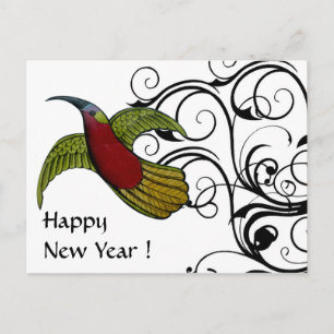 Fly for the New Year- Customised Holiday Postcard