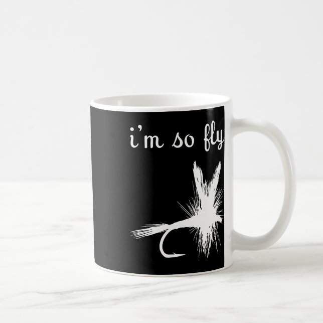 Fly Funny Fishing  Coffee Mug (Right)