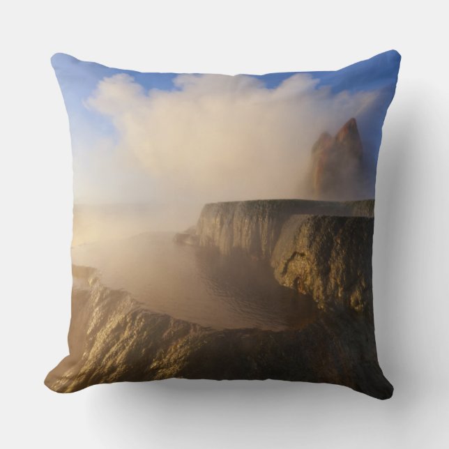 Fly Geyser with snow capped Granite Range Cushion (Front)