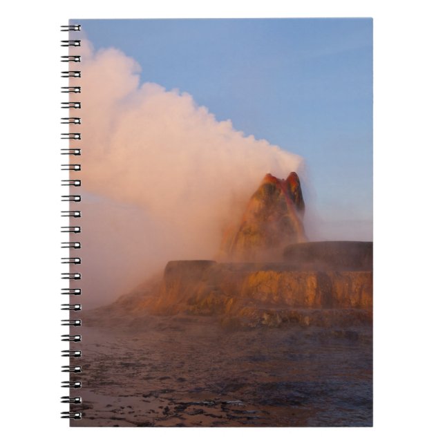 Fly Geyser with snow capped Granite Range Notebook (Front)