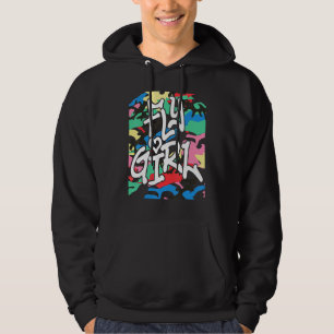 Fly Girl Camo 80s 90s B Girl Old School Hip Hop Hoodie