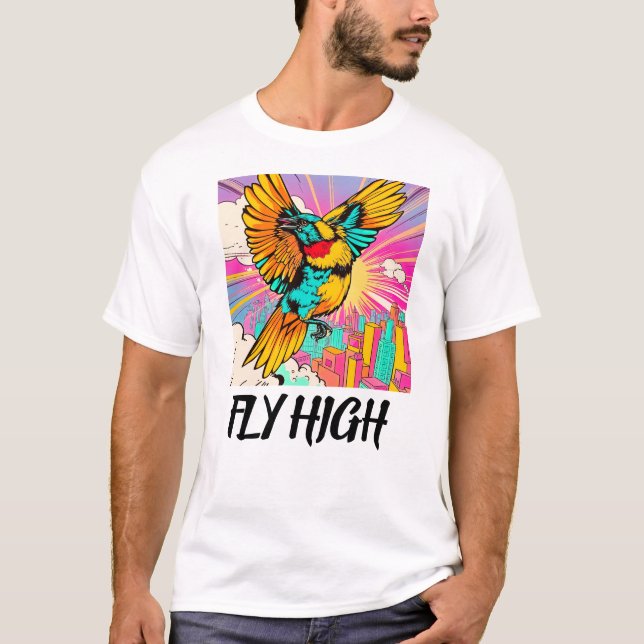 Fly High: A Burst of Colour! T-Shirt (Front)