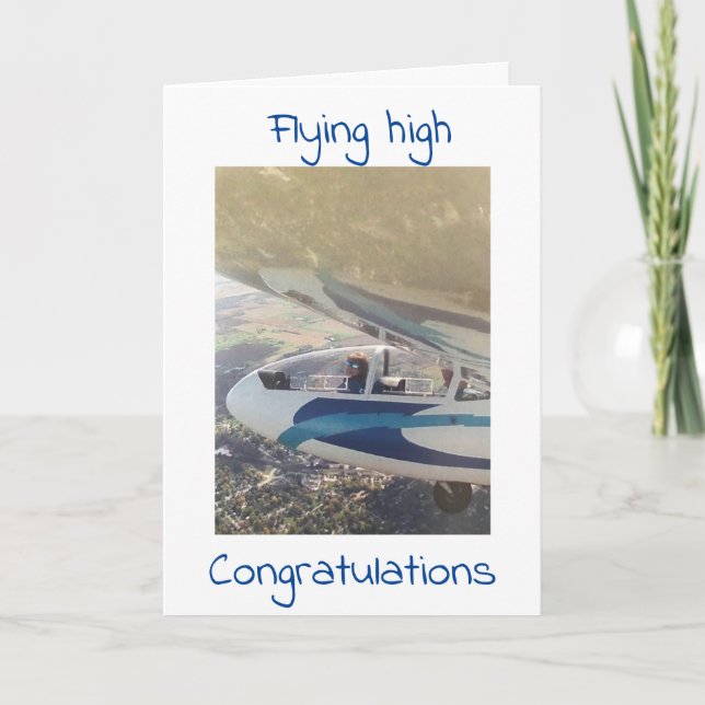 FLY HIGH AND ENJOY ***NEW PILOT*** CARD (Front)