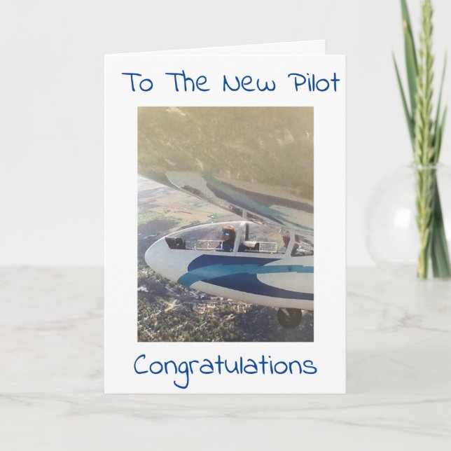 FLY HIGH AND ENJOY ***NEW PILOT*** CARD (Front)