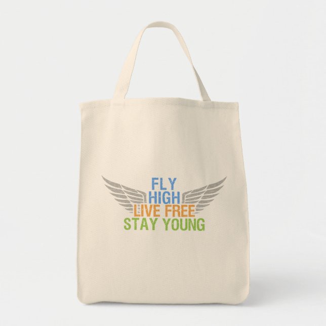 FLY HIGH custom bag – choose style & colour (Front)