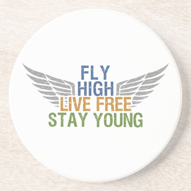 FLY HIGH custom coaster (Front)