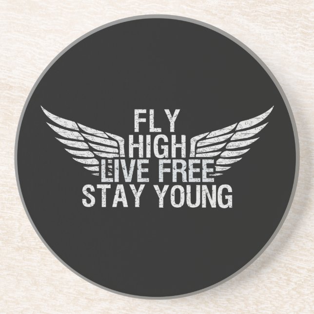 FLY HIGH custom coaster (Front)