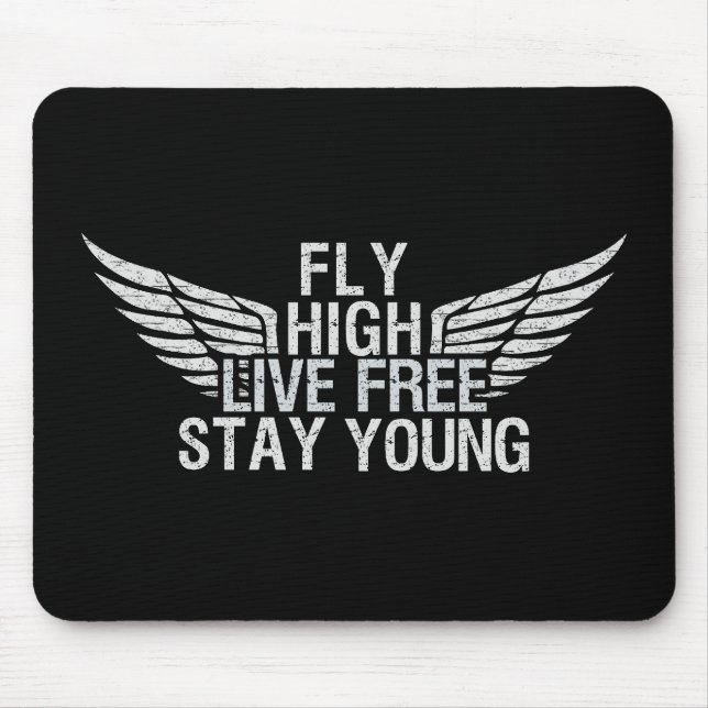 FLY HIGH custom mousepad (Front)