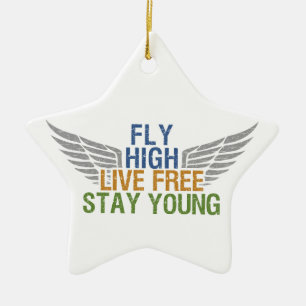 FLY HIGH custom ornament