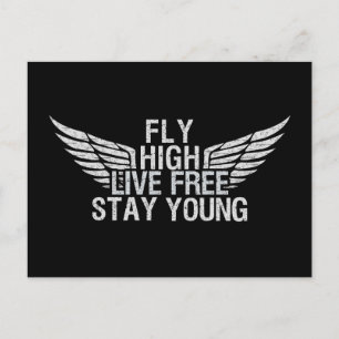 FLY HIGH custom postcard
