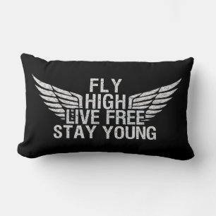 FLY HIGH custom throw pillow