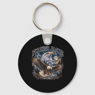 Fly High Jackie Jackie And Shadow Bald Eagle For Key Ring