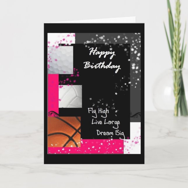 Fly High, Live Large, Dream Big Card (Front)