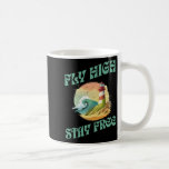 Fly High Stay Free Coastal Sunset Ocean Waves Long Coffee Mug<br><div class="desc">Fly High Stay Free Coastal Sunset Ocean Waves Long Sleeve</div>