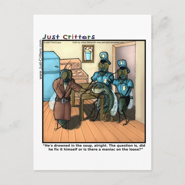 Fly in Soup Postcard (Front)