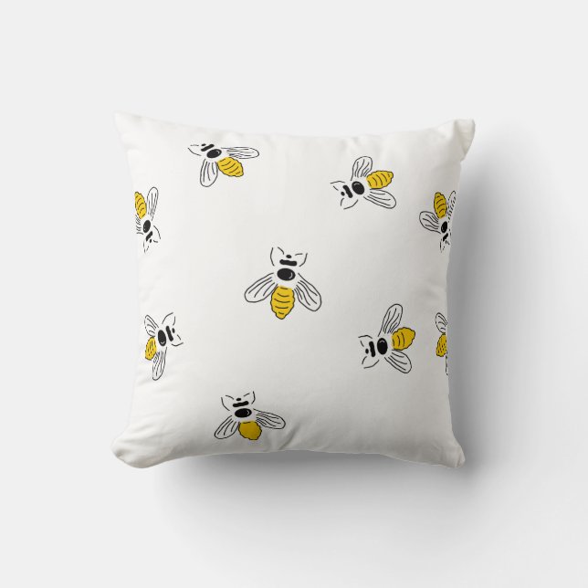Fly insects Throw Pillow (Front)