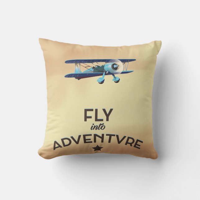 Fly Into Adventure Cushion (Front)