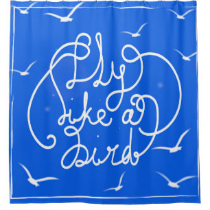 Fly Like A Bird Shower Curtain