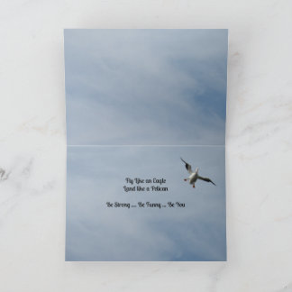Fly Like an Eagle, Land Like a Pelican - Humourous Card